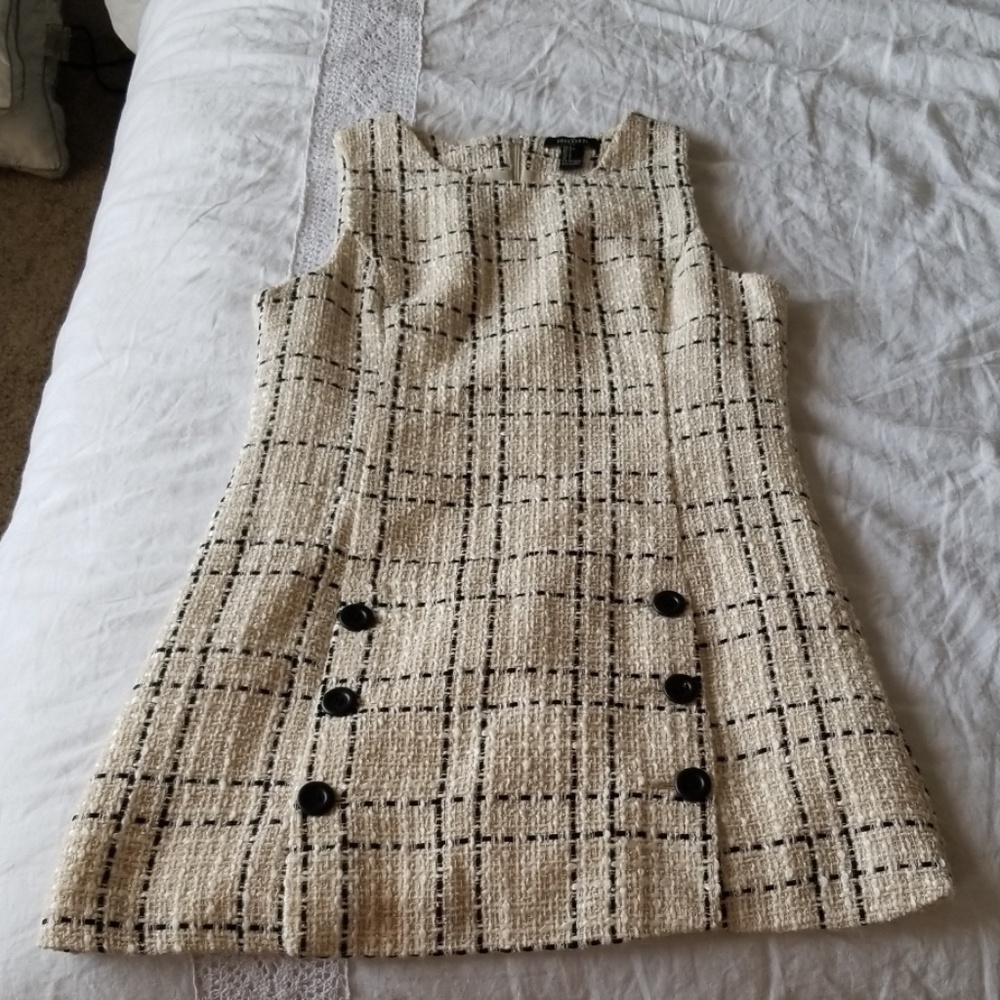 Black and cream dress